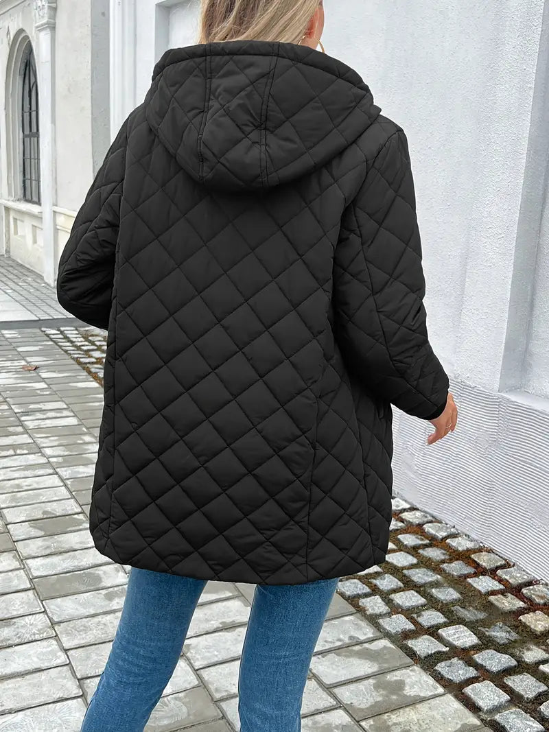 Marrien Capuchon mit Reißverschluss, Gewatteerte Jacke