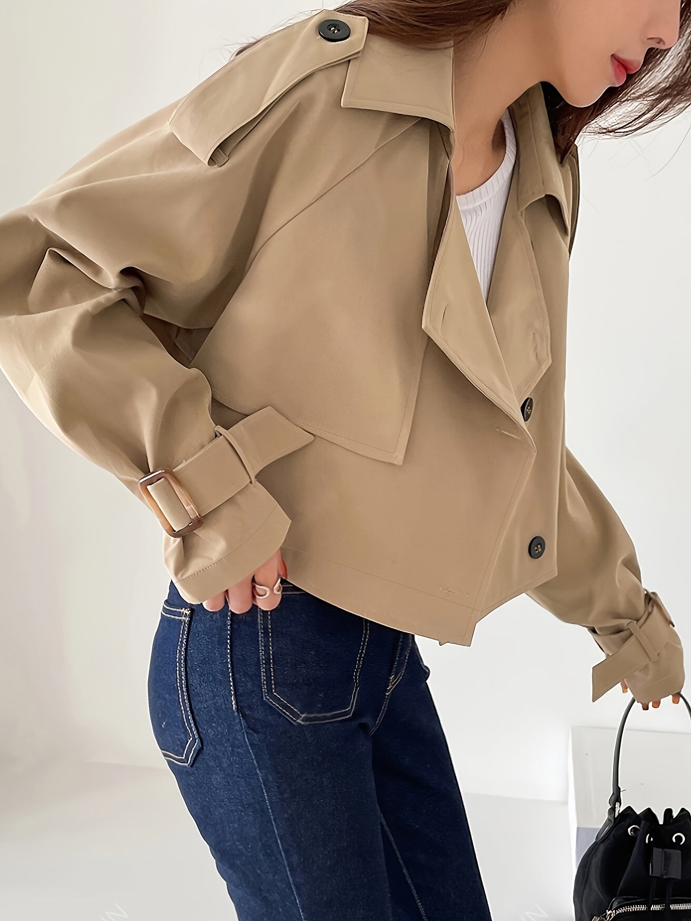 Eve – Eleganter und Schicker Khaki Trenchcoat für Damen