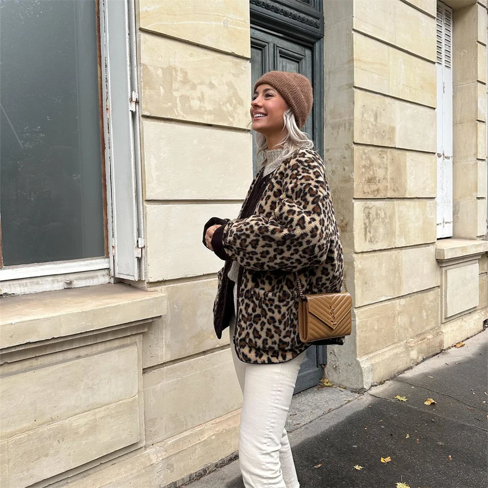 Axelle | Frühlingsjacke mit Leopardenprint