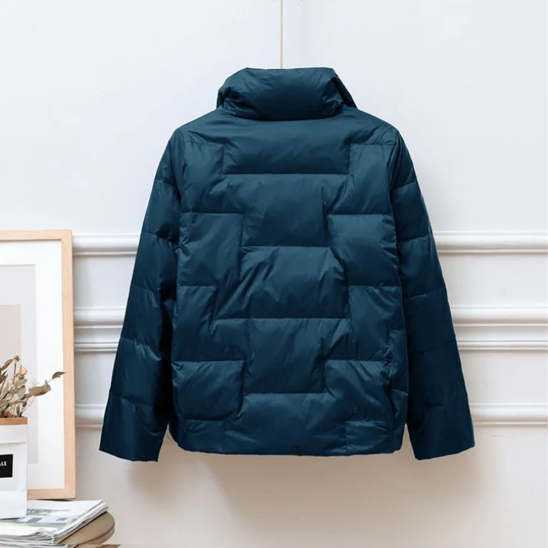 Cynthia - Gestepptes Knopf-Down-Jacke für Herbst und Winter für Damen