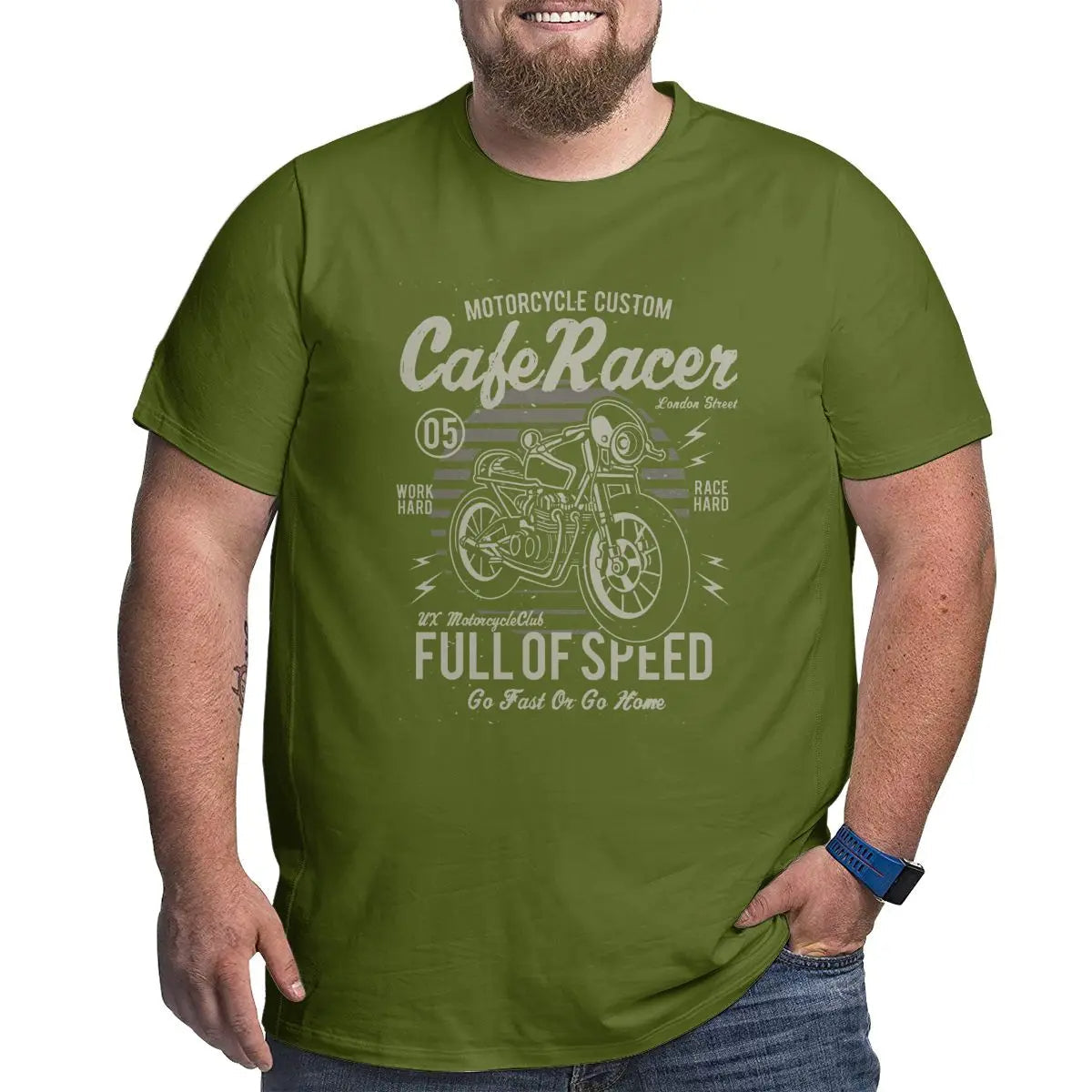 Niek Füll Trottel Motorrad-Top | Plus Größe Vintage-T-Shirt