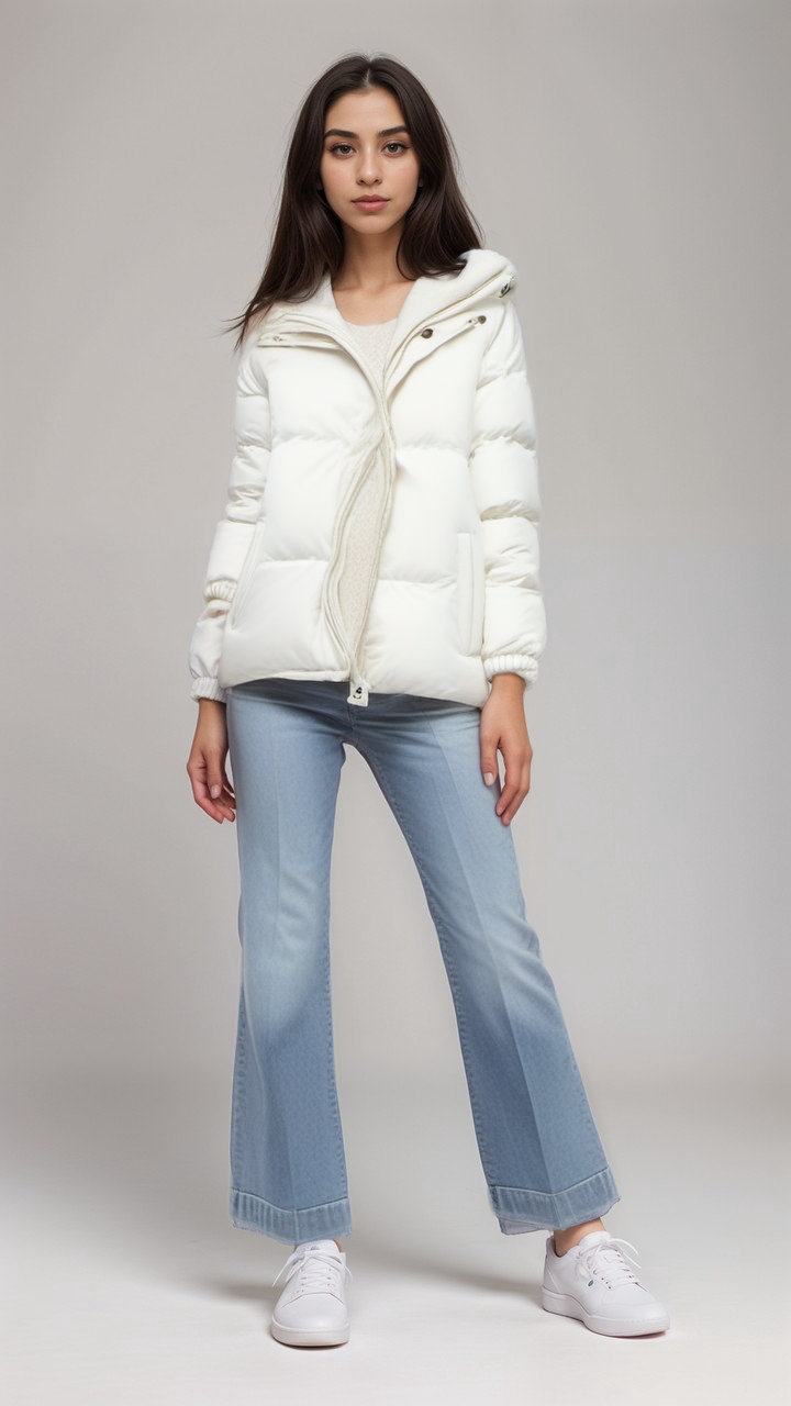 Marleisha | Warme Reißverschluss-Winterjacke