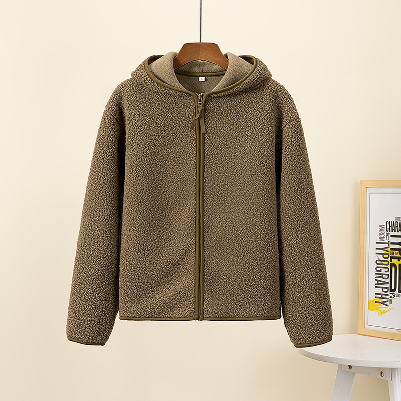 Wendy – Gemütliche Winter-Fleece-Hoodie mit Reißverschluss und Langarm für Damen