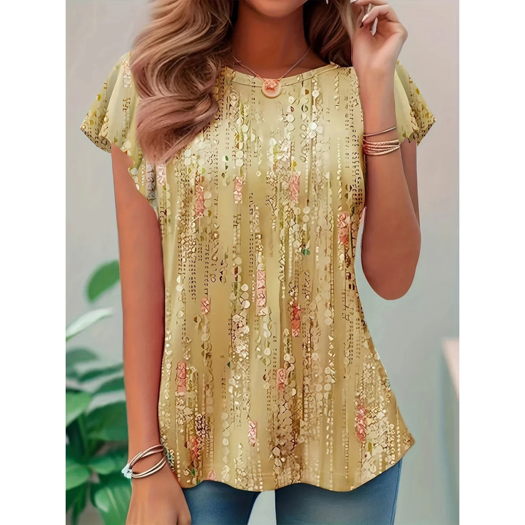 Rüschenärmeln Bluse für Damen