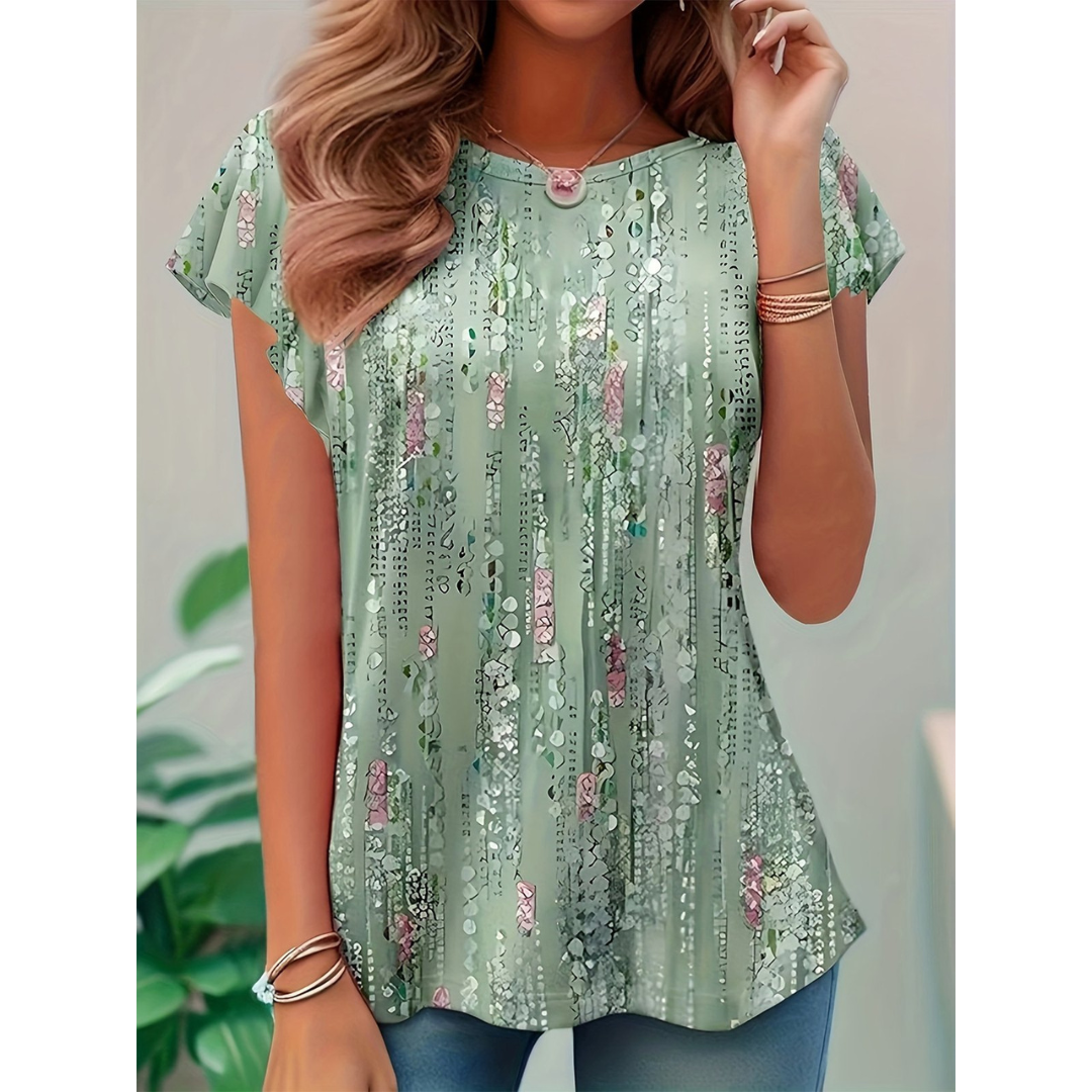 Rüschenärmeln Bluse für Damen