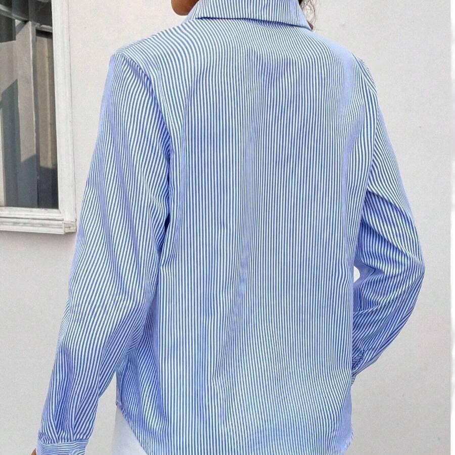 Natalie - Gestreifte Klassische Bluse für Frühling und Sommer für Damen