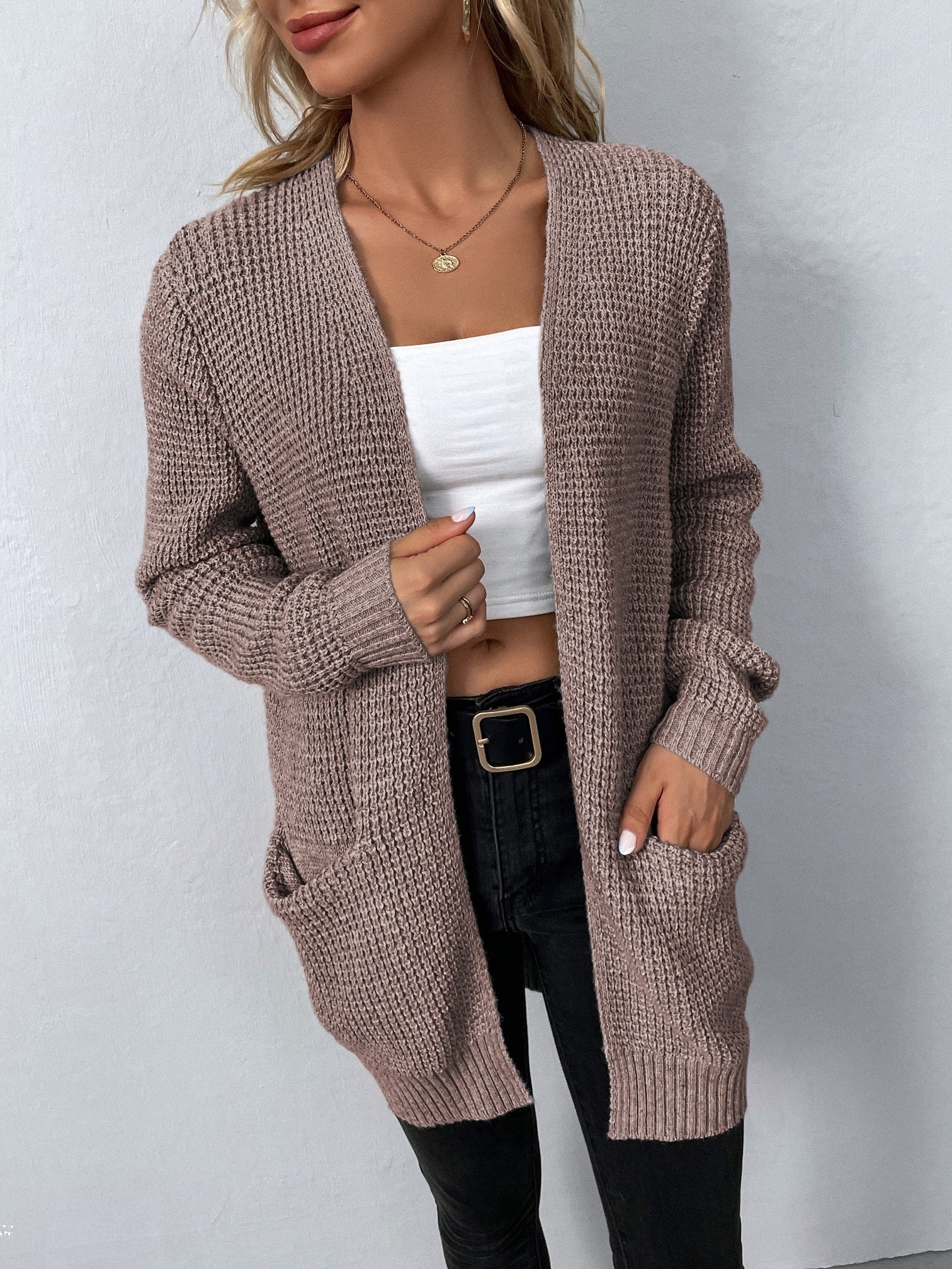 Jeesan - Weiche und bequeme Strickjacke