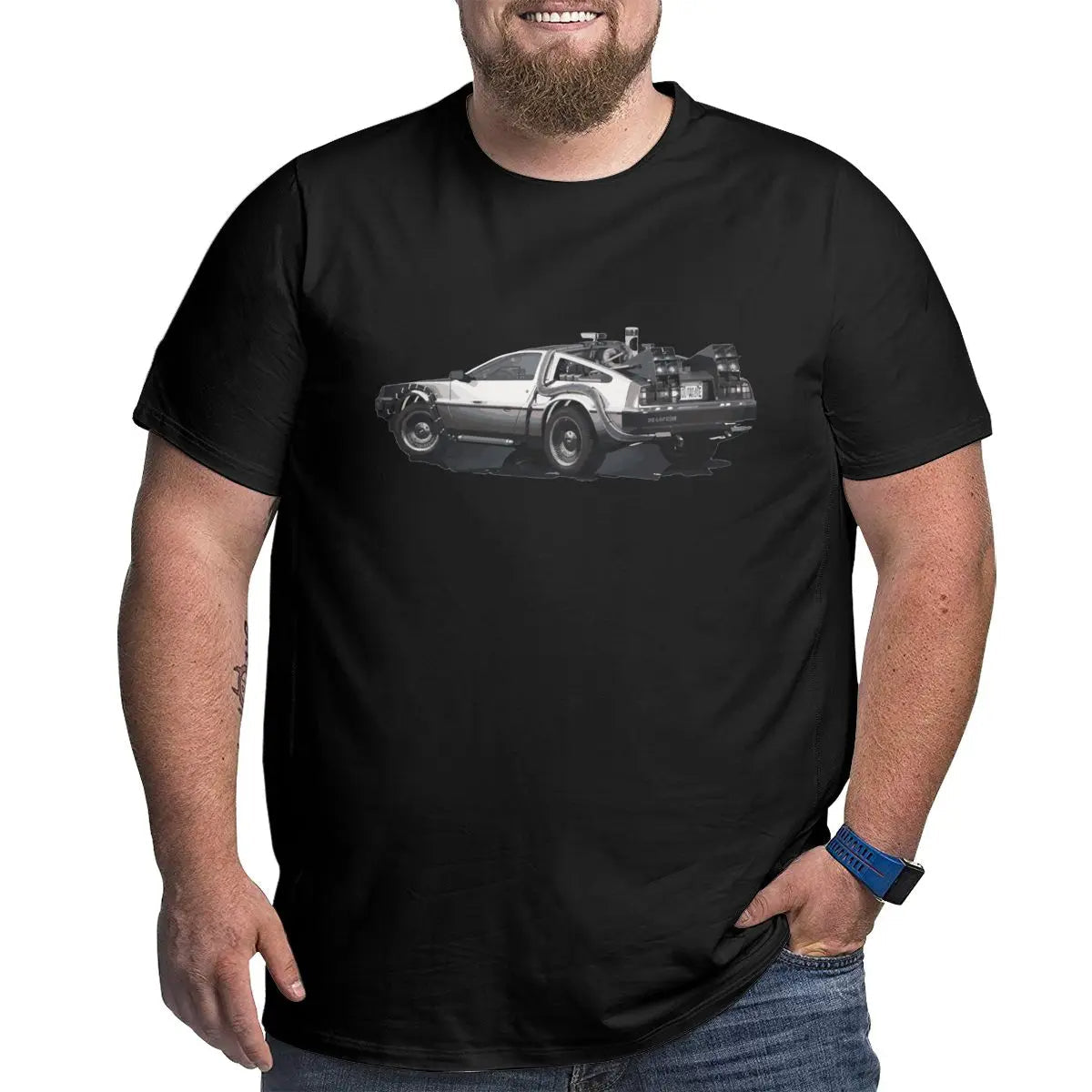 Joppe Retro Sci-Fi Time Verwerfung Top | Großes Hemd