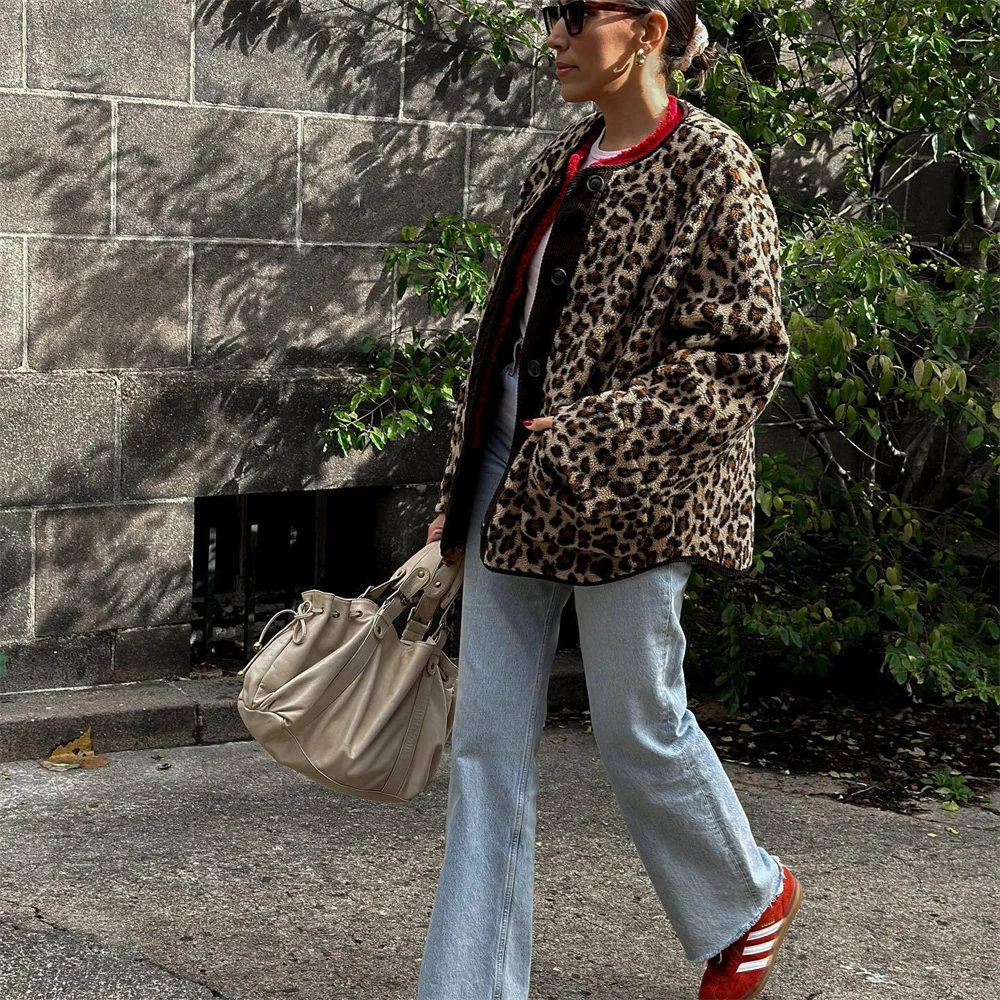 Axelle | Frühlingsjacke mit Leopardenprint