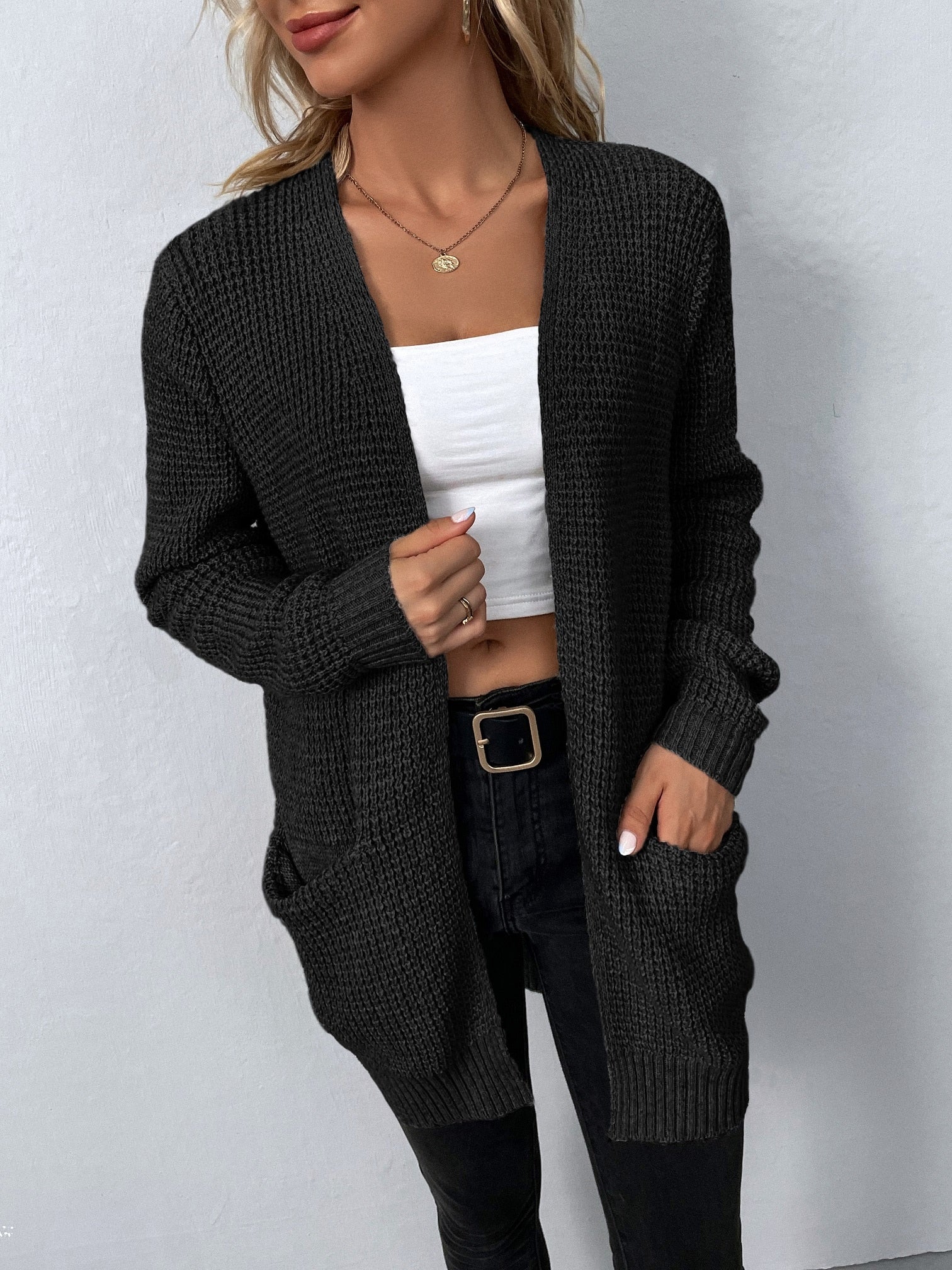 Jeesan - Weiche und bequeme Strickjacke