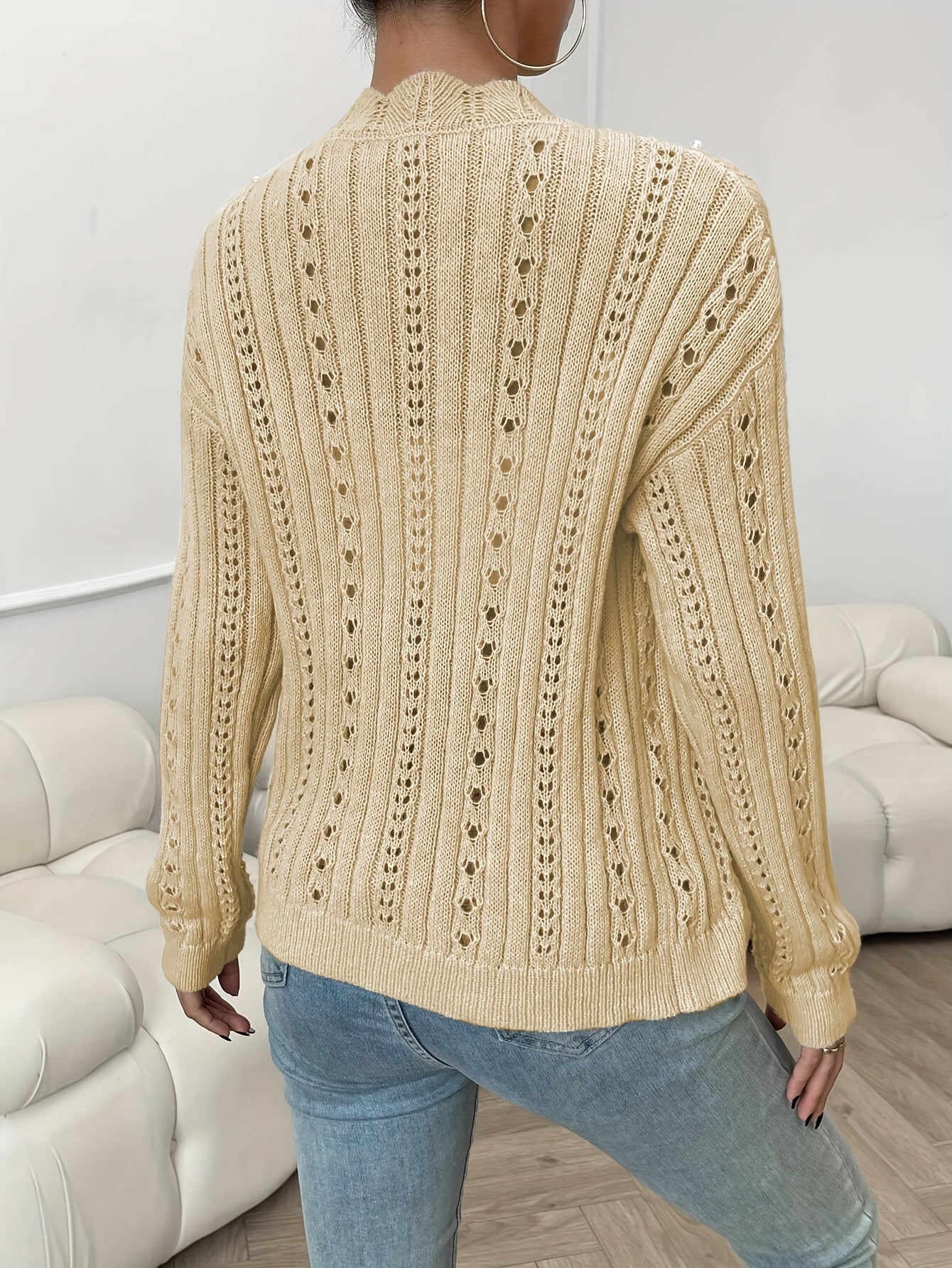 Cynthia – Gemütliche und Schicke Weiche Strickjacke mit Knopfverschluss für Damen
