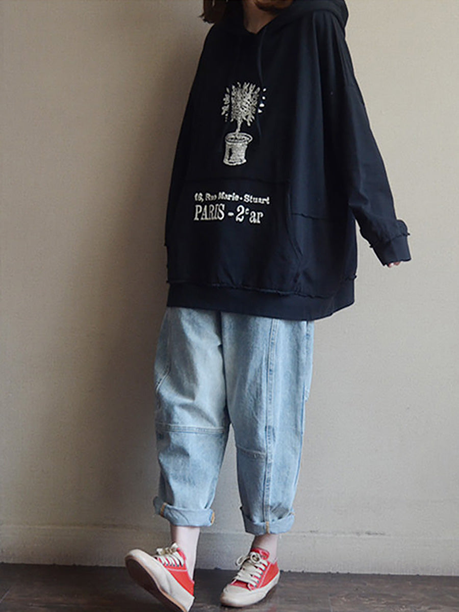 Darshana | Sweatshirt mit Kapuze aus Baumwolle für den Frühling