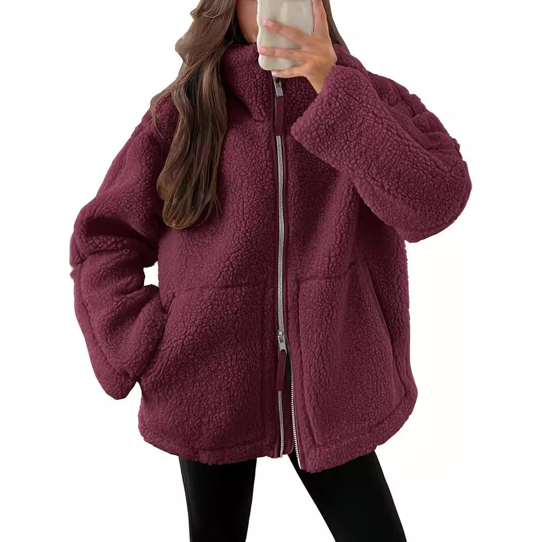 Wilmara | Fleece-Winterjacke mit Kragen