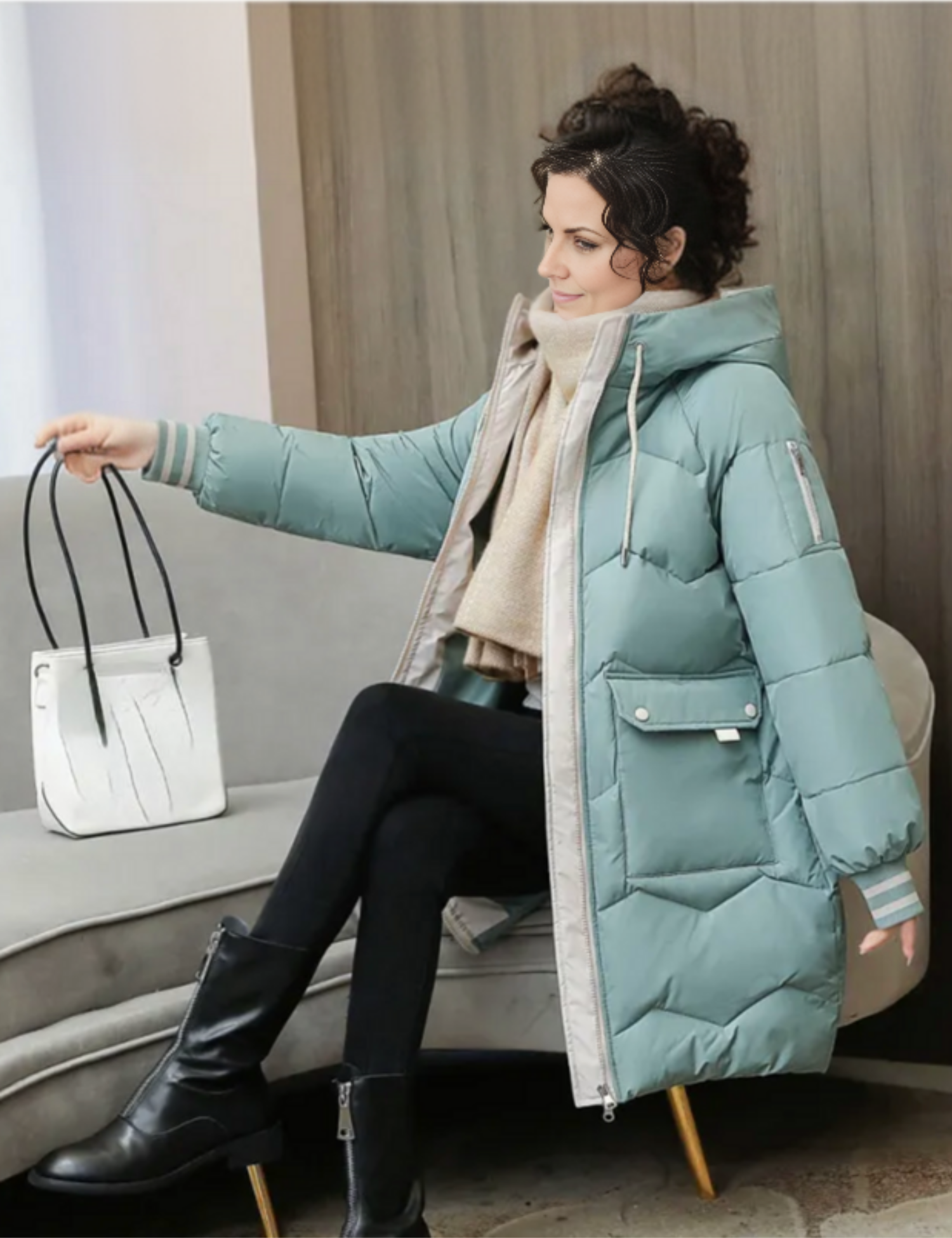 Helisent | Stilvoller lässiger Winter Daunenparka für Frauen