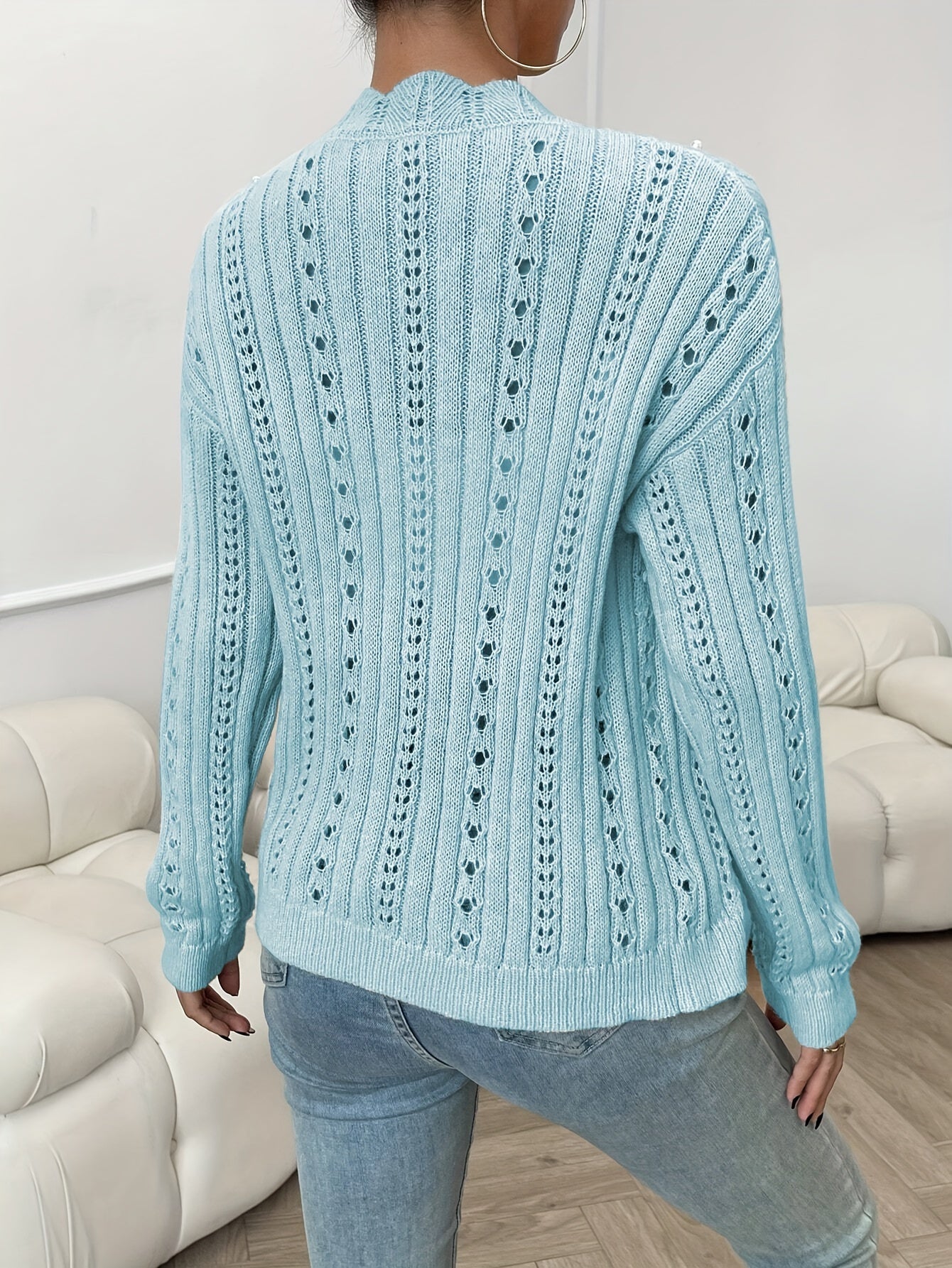 Cynthia – Gemütliche und Schicke Weiche Strickjacke mit Knopfverschluss für Damen
