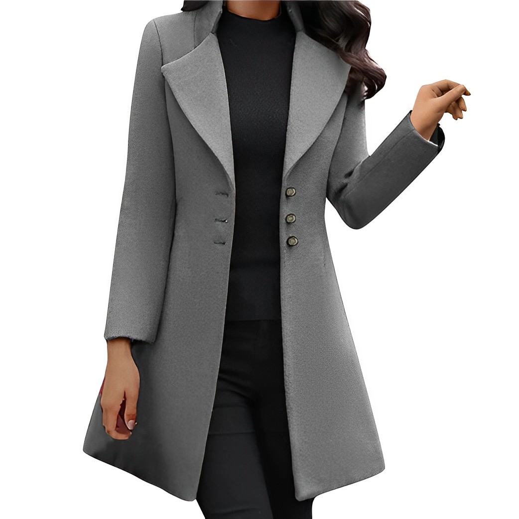 Celia - Stilvoller Winter-Wollmantel für Frauen