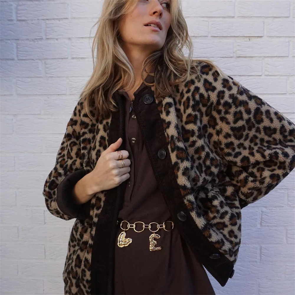 Axelle | Frühlingsjacke mit Leopardenprint