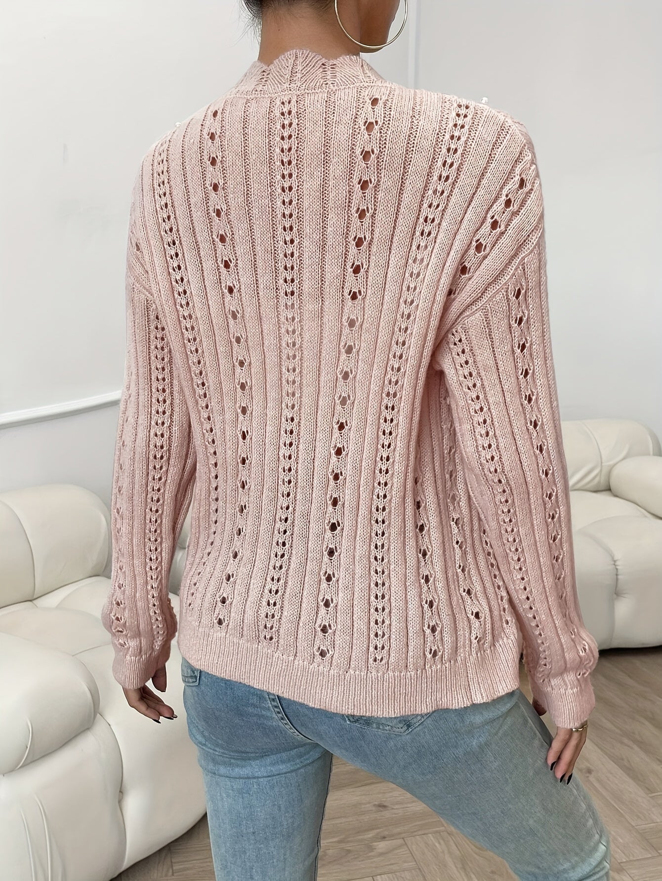 Cynthia – Gemütliche und Schicke Weiche Strickjacke mit Knopfverschluss für Damen