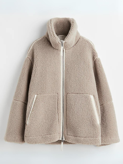 Amila | Schicker Mantel in Übergröße für Frauen mit Textur