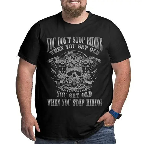 Niek Füll Trottel Motorrad-Top | Plus Größe Vintage-T-Shirt