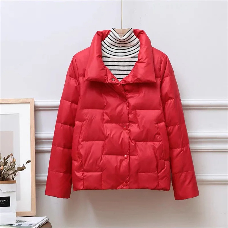 Cynthia - Gestepptes Knopf-Down-Jacke für Herbst und Winter für Damen