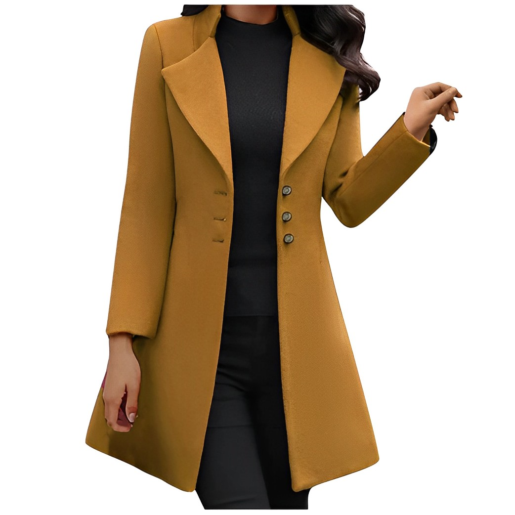 Celia - Stilvoller Winter-Wollmantel für Frauen