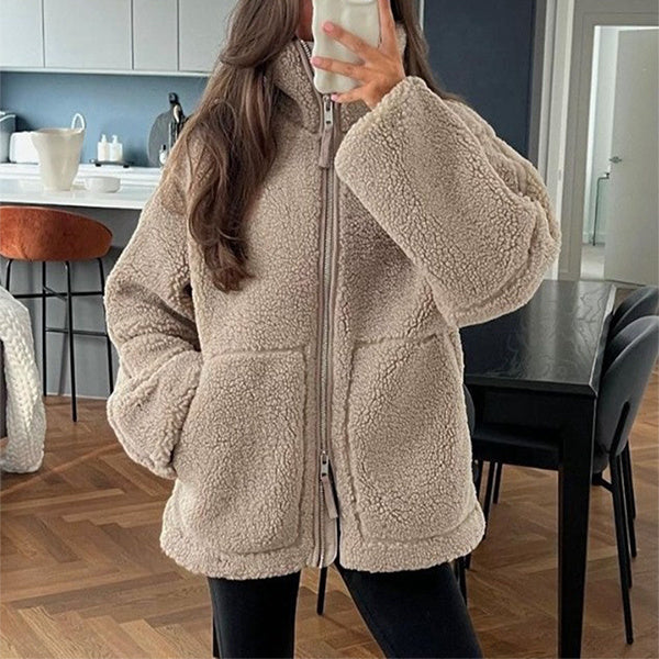 Wilmara | Fleece-Winterjacke mit Kragen
