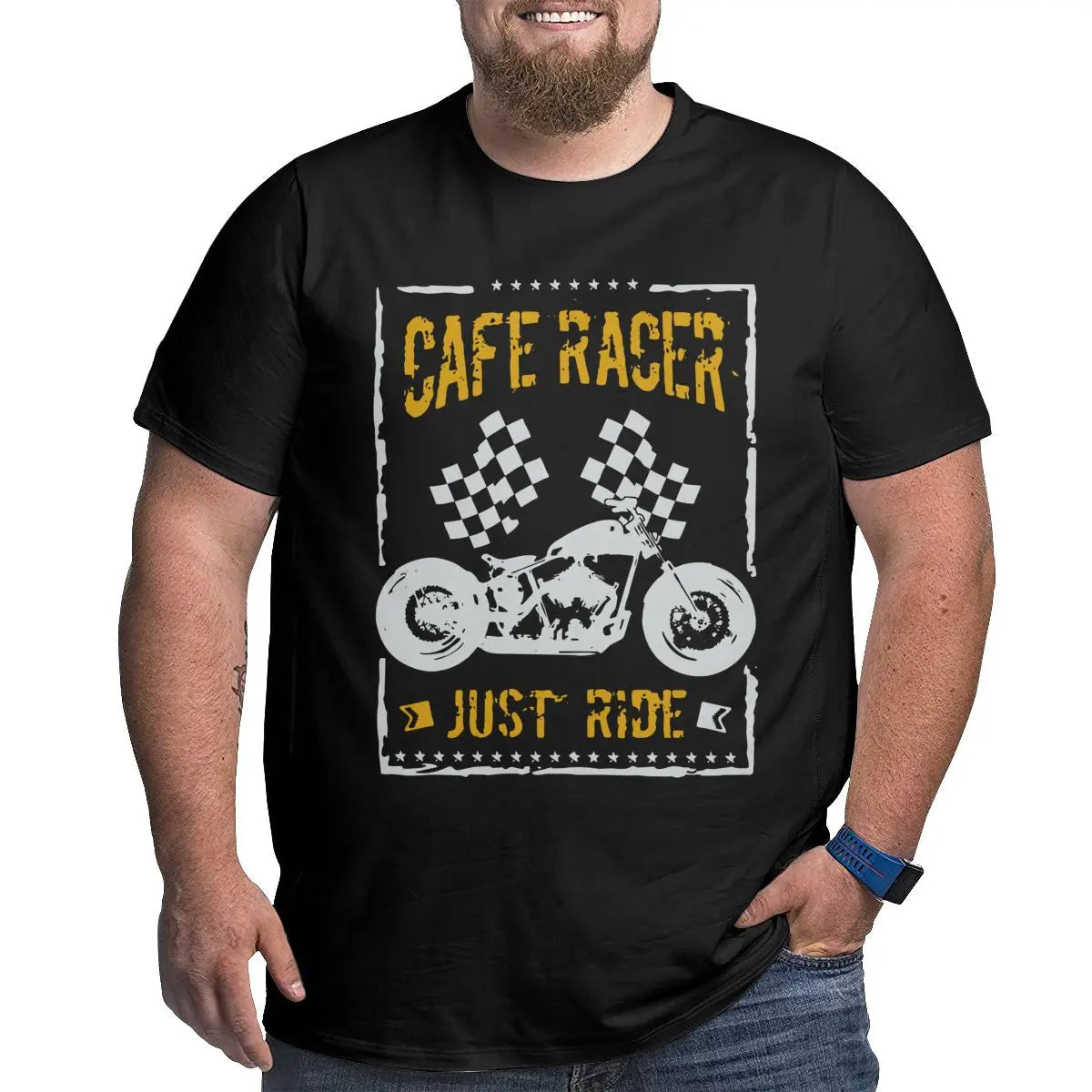 Niek Füll Trottel Motorrad-Top | Plus Größe Vintage-T-Shirt