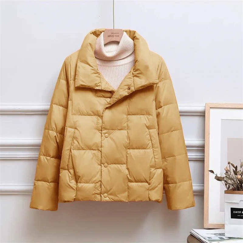 Cynthia - Gestepptes Knopf-Down-Jacke für Herbst und Winter für Damen