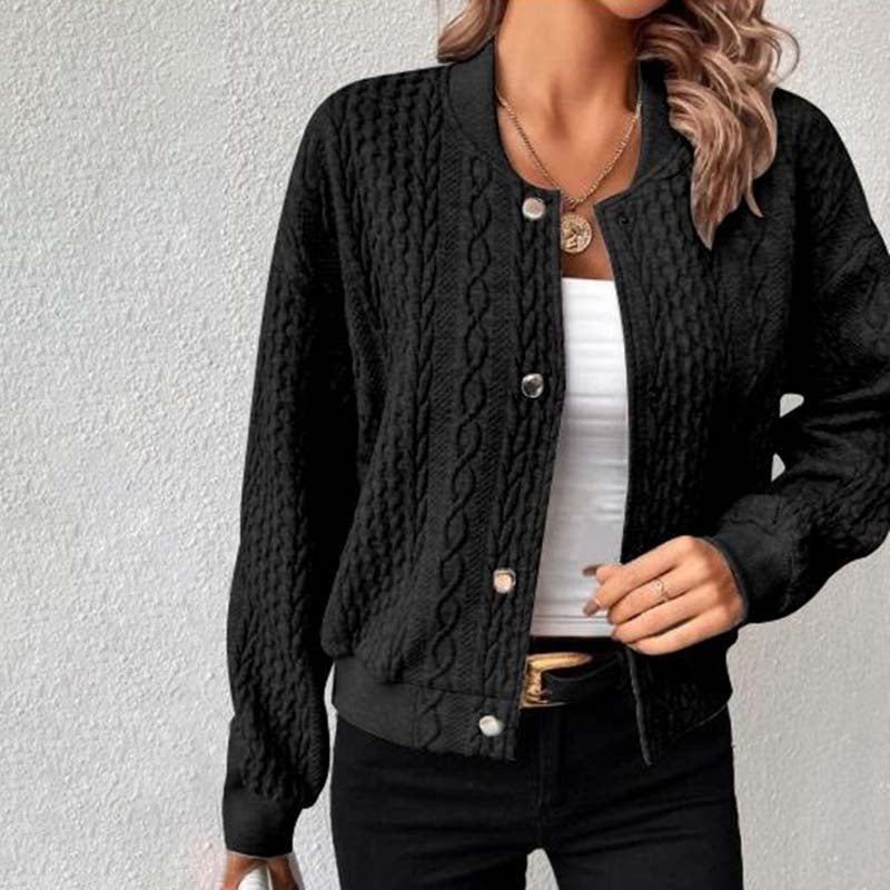 Jacqui-Lässiger Strick-Cardigan