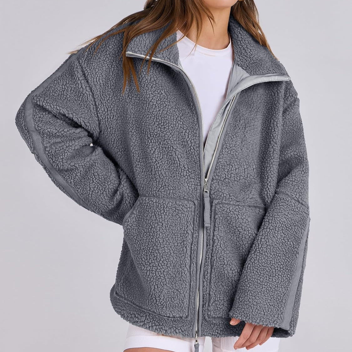 Wilmara | Fleece-Winterjacke mit Kragen