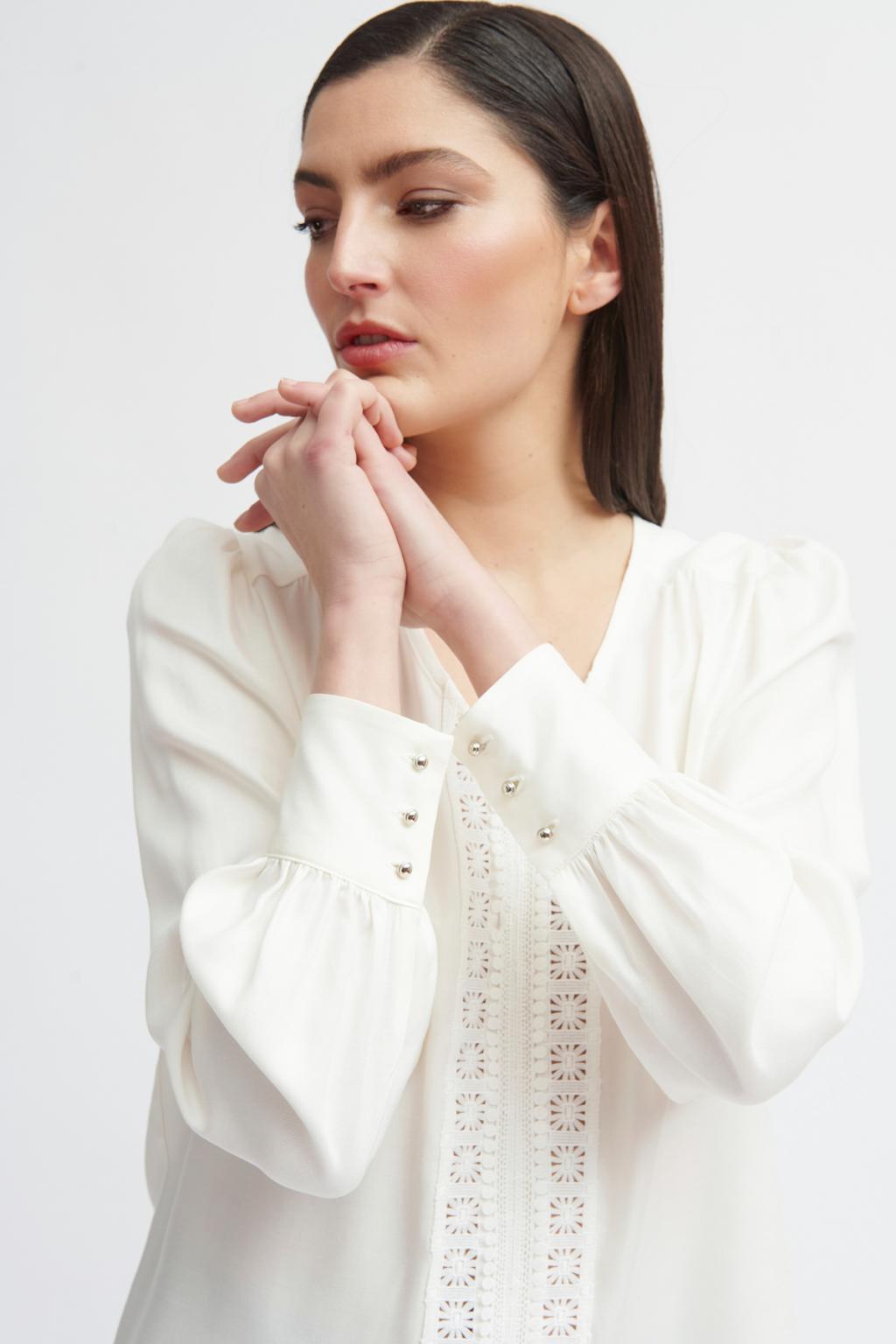 Alarice | Elegante natürliche Bluse