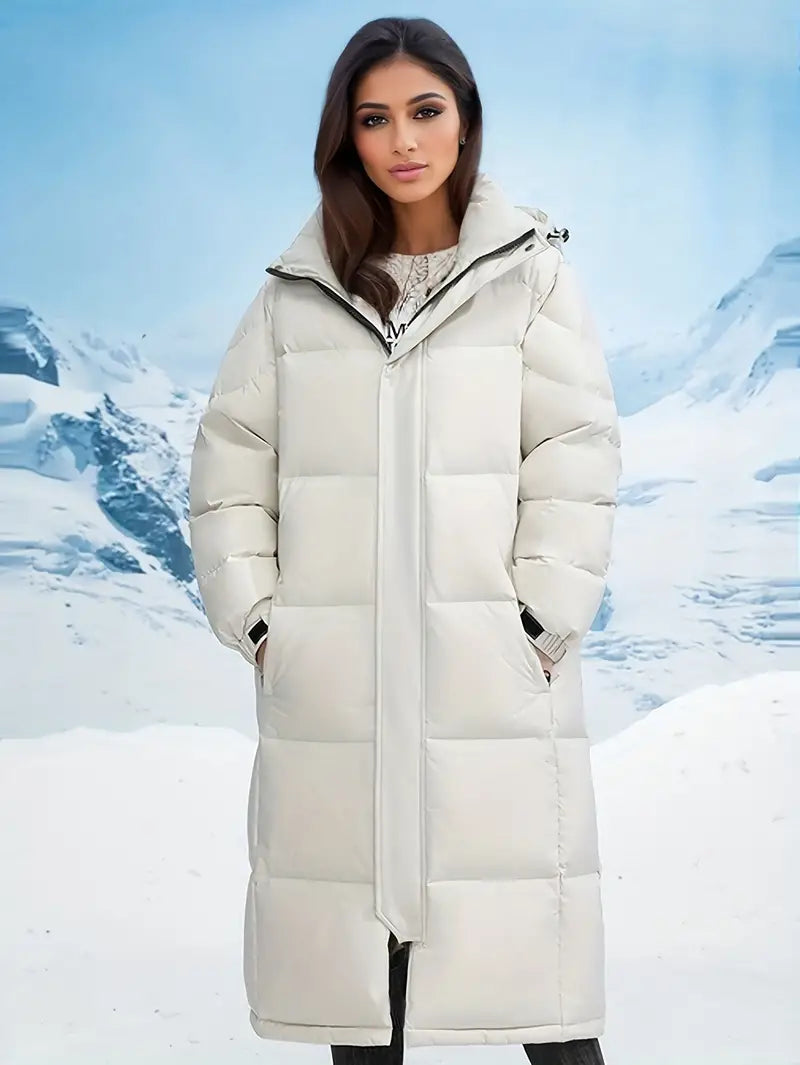 Annalise | Stilvolle lange Winter-Daunenjacke für Damen