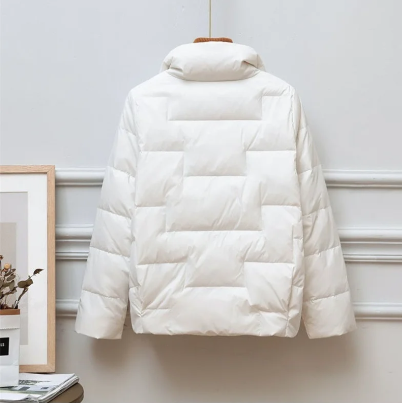 Cynthia - Gestepptes Knopf-Down-Jacke für Herbst und Winter für Damen