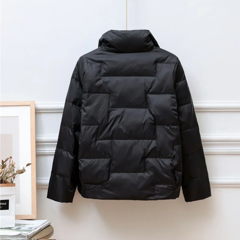 Cynthia - Gestepptes Knopf-Down-Jacke für Herbst und Winter für Damen