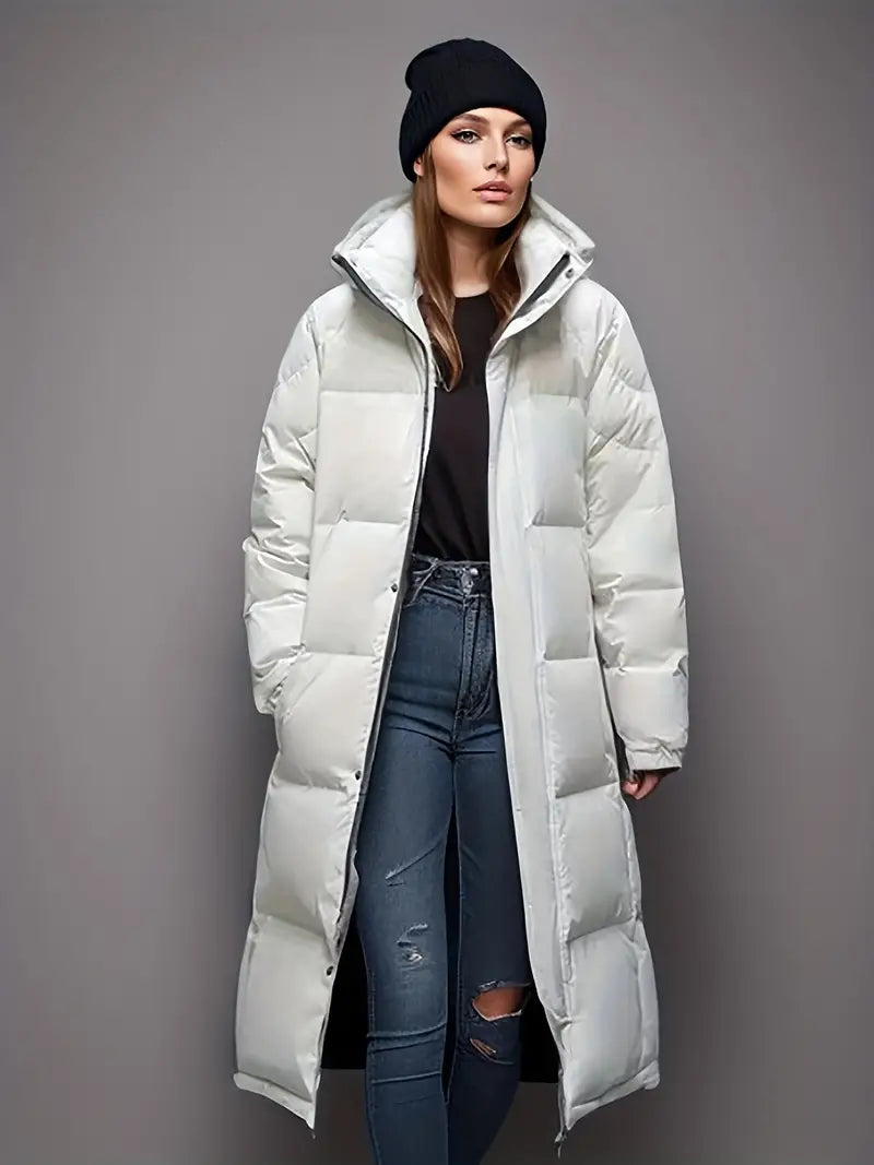 Annalise | Stilvolle lange Winter-Daunenjacke für Damen