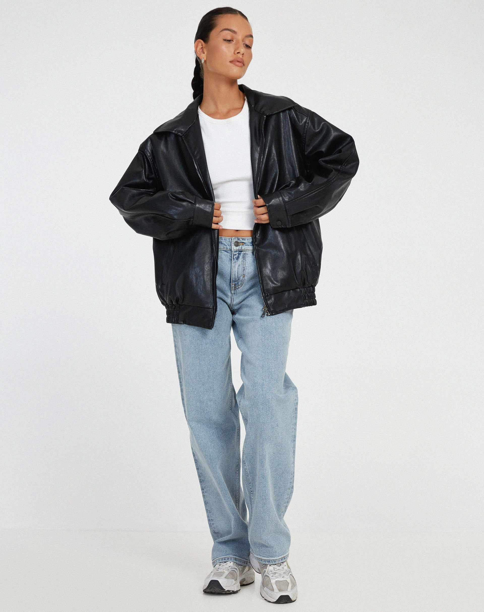 Ninon - Lockere Lederjacke
