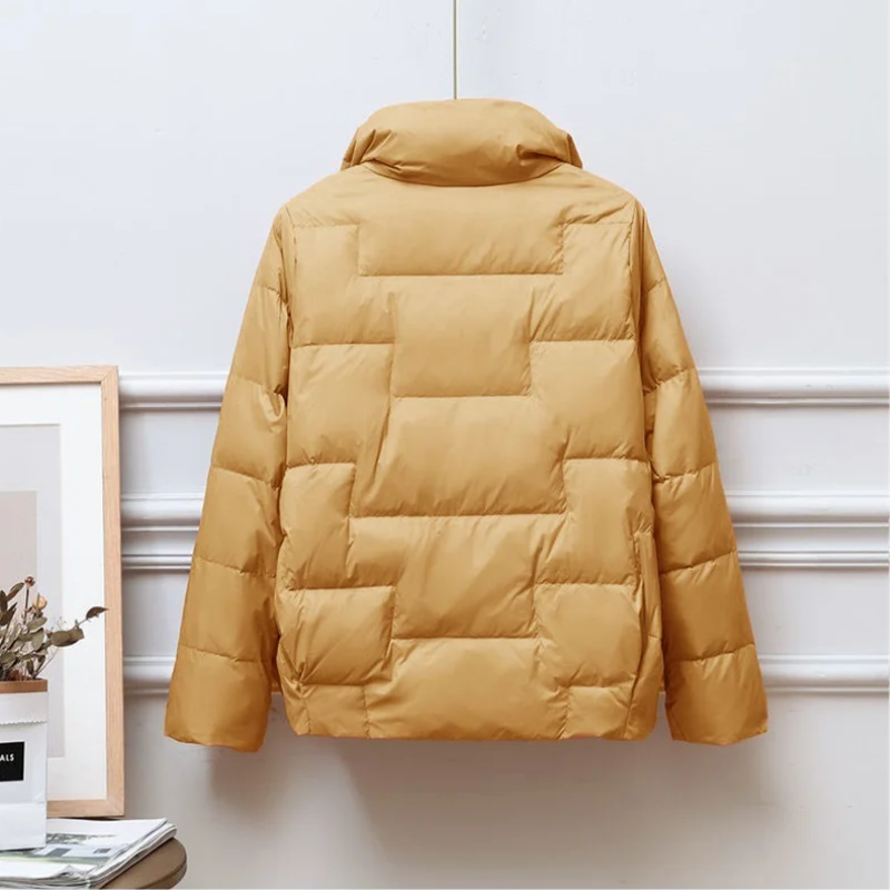 Cynthia - Gestepptes Knopf-Down-Jacke für Herbst und Winter für Damen