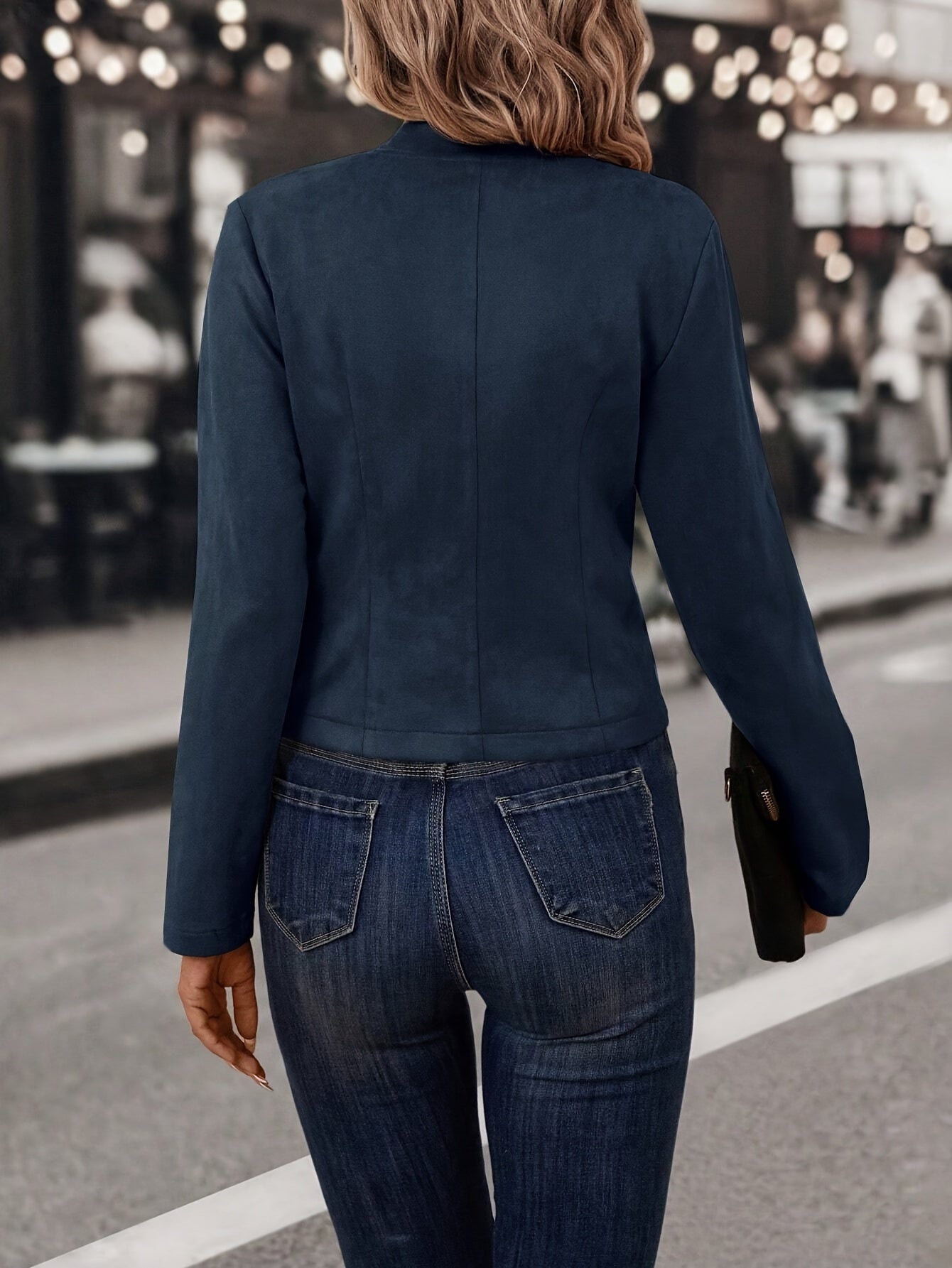 Dixie – Eleganter und Vielseitiger Doppelreihiger Mantel mit Offener Front für Damen