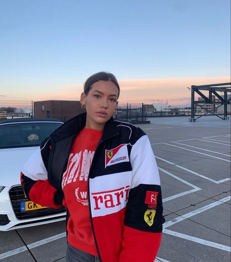 Avas | Vintage Ferrari Racer Jacke mit sportlichem Stil (Unisex)