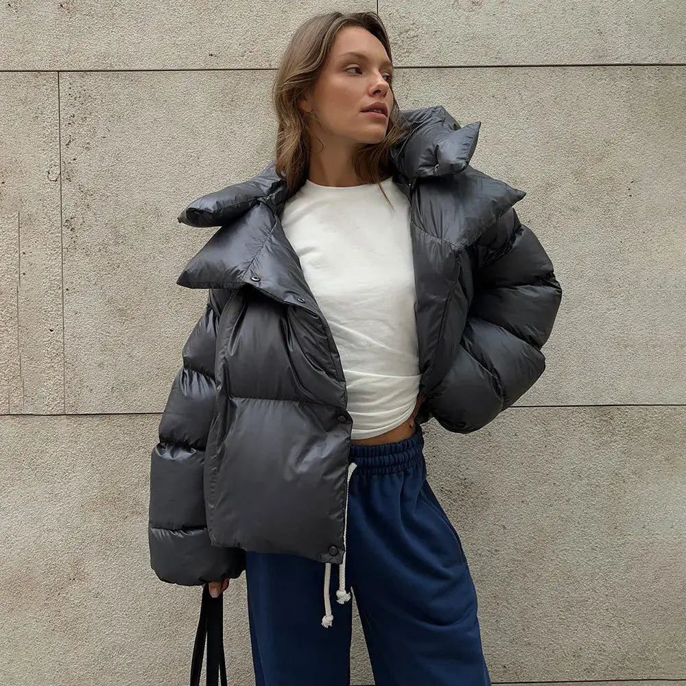 Nefeli | Steppjacke mit Kapuze