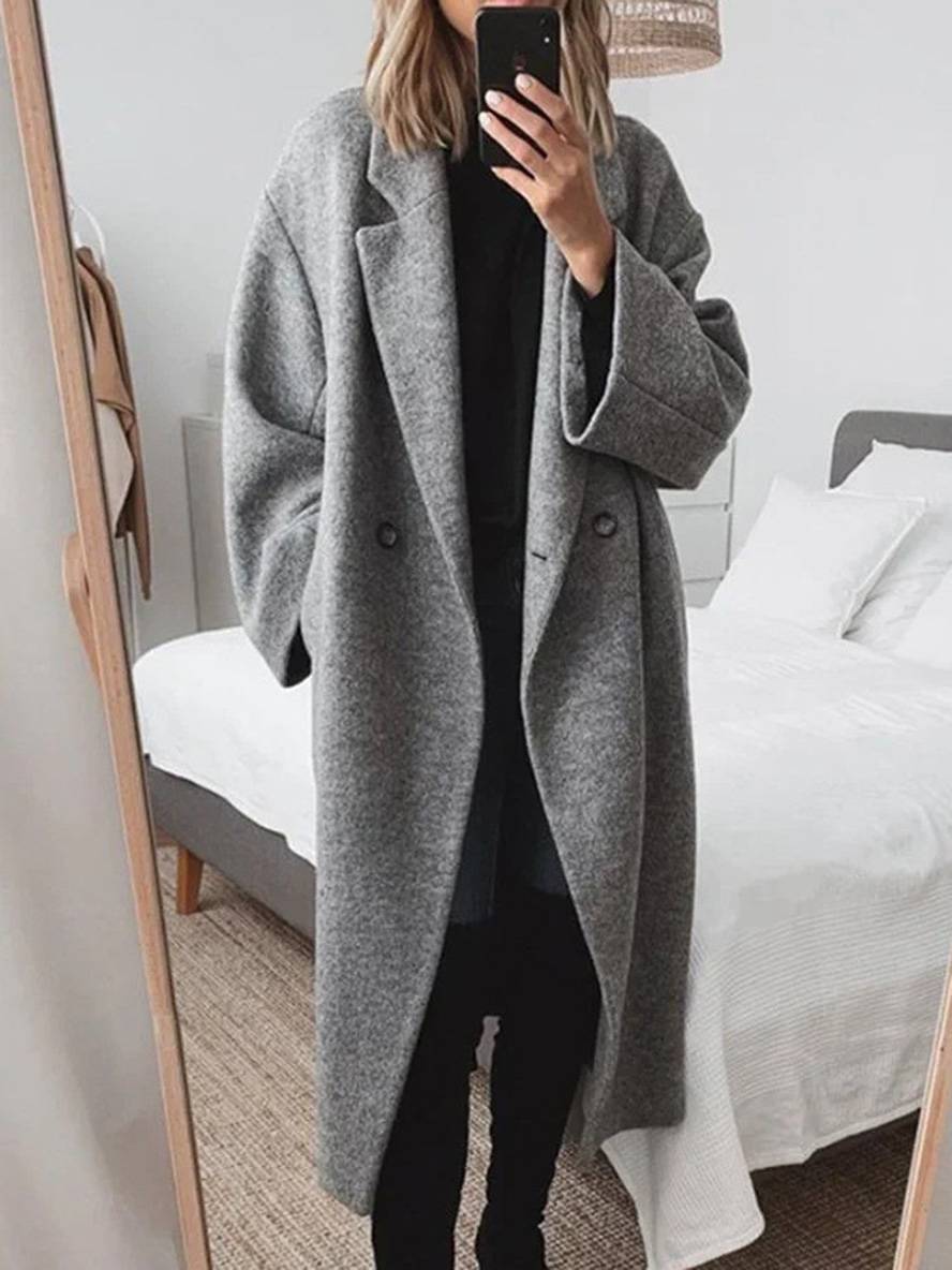 Hella | Frau elegante lässige weite Jacke