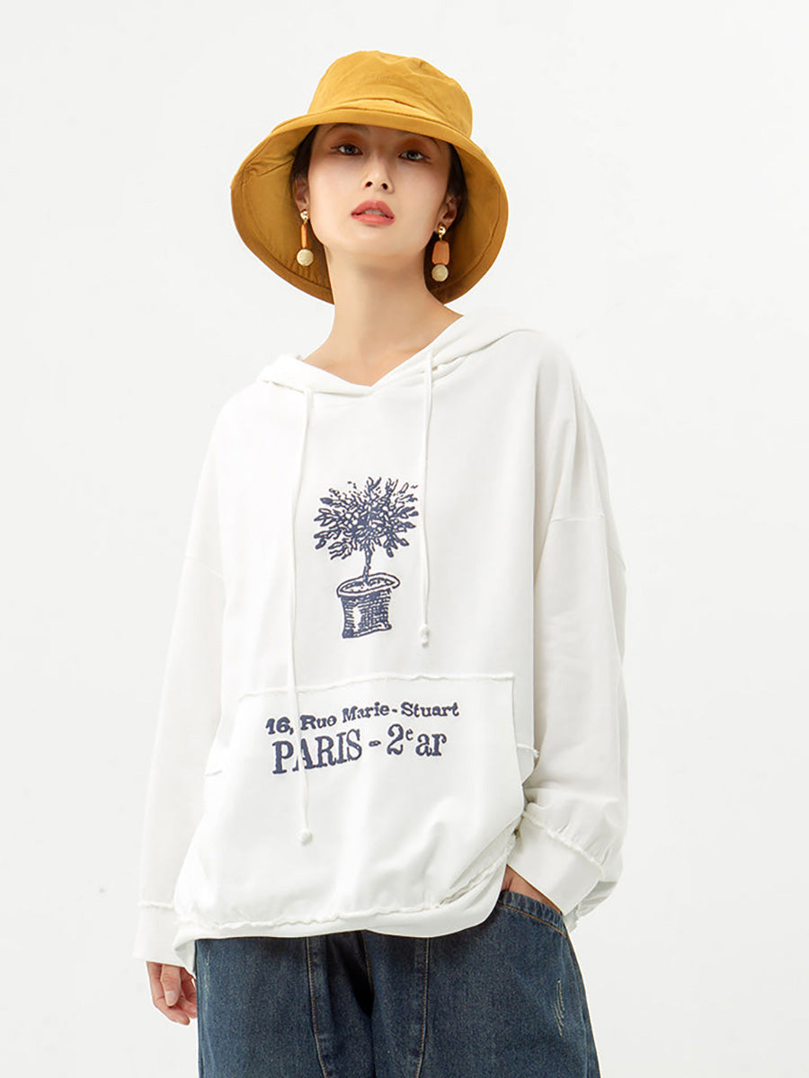 Darshana | Sweatshirt mit Kapuze aus Baumwolle für den Frühling