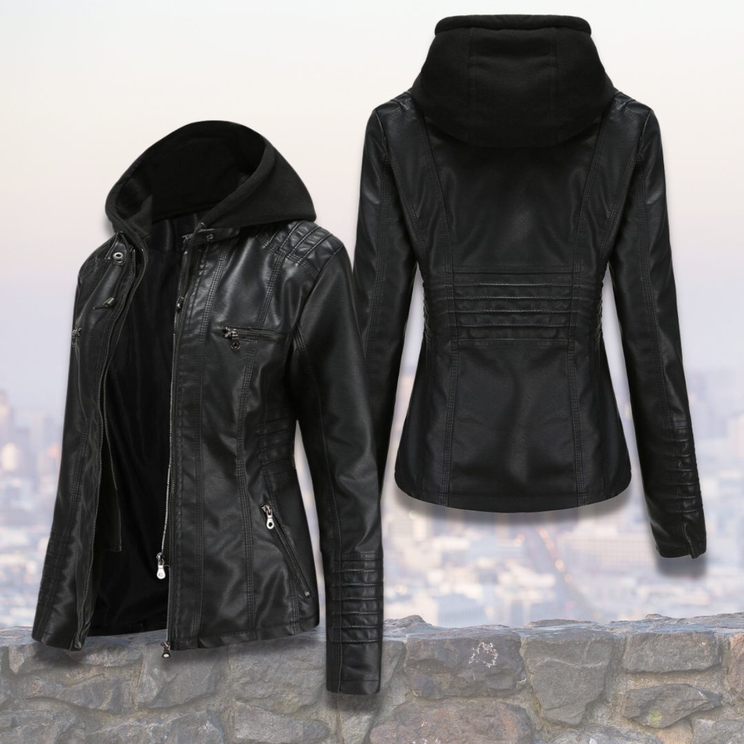 Suhayra- Bequeme Lederjacke für Frauen
