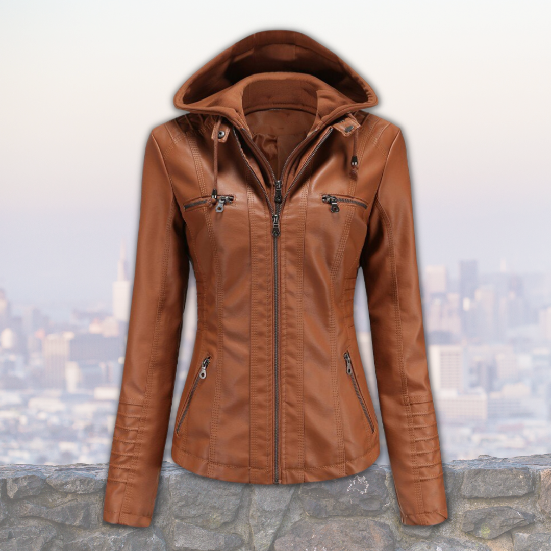 Suhayra- Bequeme Lederjacke für Frauen