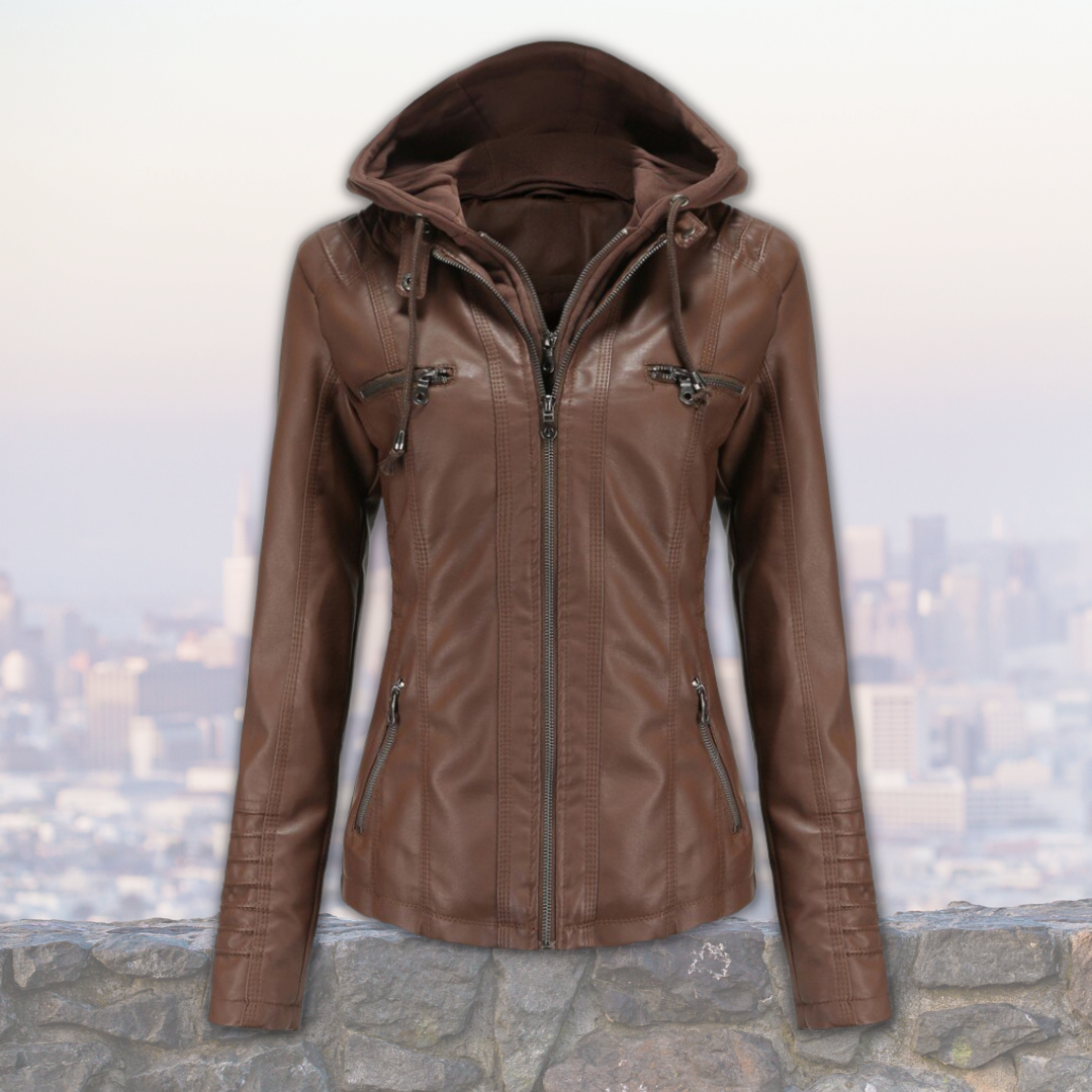 Suhayra- Bequeme Lederjacke für Frauen