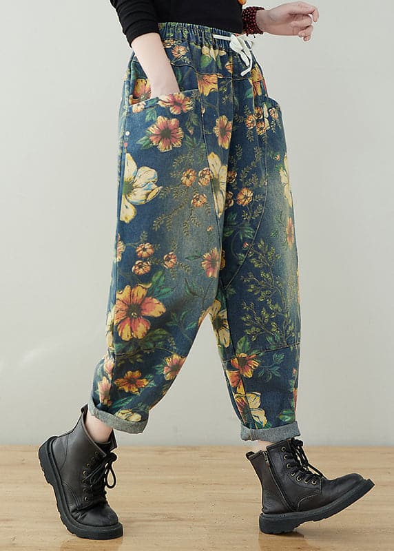 Geblümte Hosen für Damen
