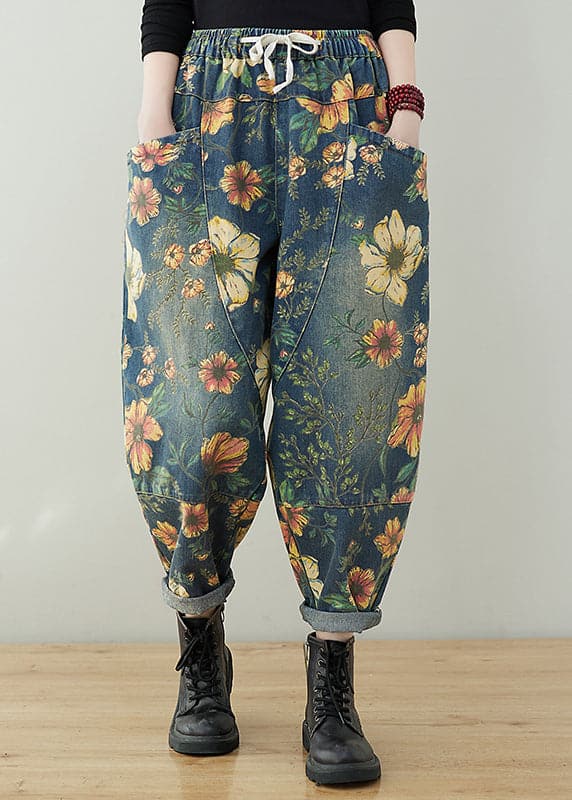 Geblümte Hosen für Damen
