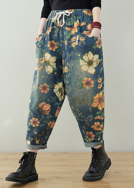Geblümte Hosen für Damen