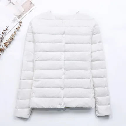 Apolline - Leichte Daunenjacke ohne Kragen Frau Herbst-Winter